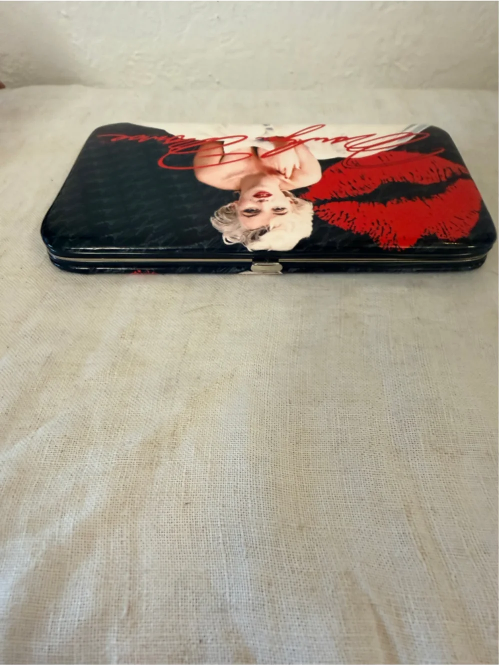 Marilyn Monroe Kissing Lips Women’s Wallet Clutch Billfold